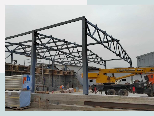 Строительство цехов в Крымске