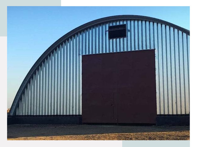 Бескаркасные ангары в Крымске