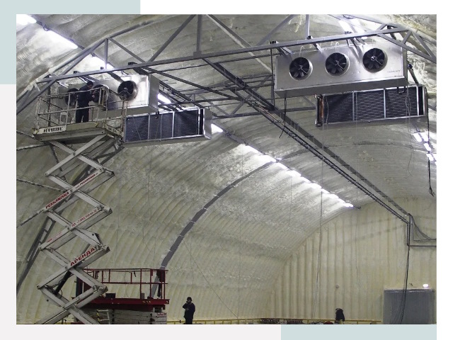Оснащение ангаров в Крымске