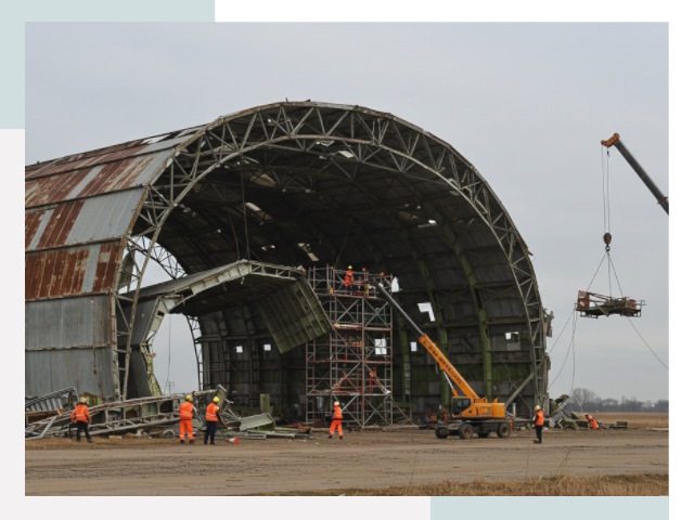 Демонтаж ангаров в Крымске